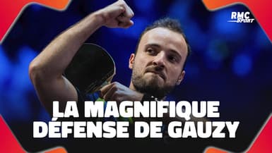 Gauzy défend loin de sa table... et écœure son adversaire en gagnant le point (WTT Champions Macao)