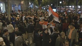 A Paris, des centaines d'Egyptiens se sont réunis pour fêter la chute de Mohamed Morsi.