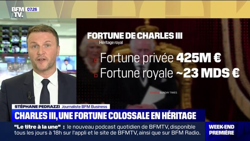 Charles III obtient une fortune colossale en héritage