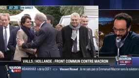 QG Bourdin 2017 : Comment François Hollande et Manuel Valls ont-ils réagi à la candidature d'Emmanuel Macron ? - 17/11
