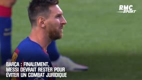 Barça : Finalement, Messi devrait rester pour éviter un combat juridique