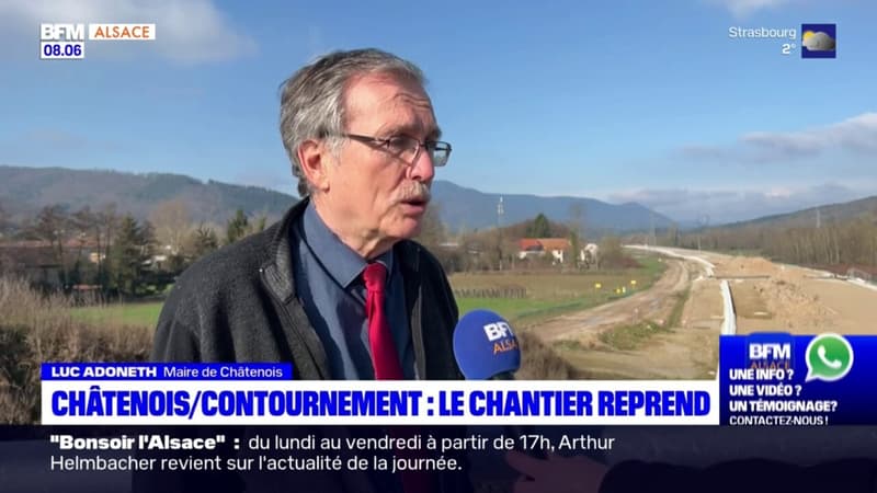 Bas-Rhin: reprise du chantier du contournement de Châtenois, un soulagement pour le maire