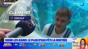 Digne-les-Bains: avant la rentrée, les plus jeunes profitent du plan d'eau