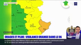 Orages: les Alpes-Maritimes placées en vigilance orange dimanche soir et lundi matin