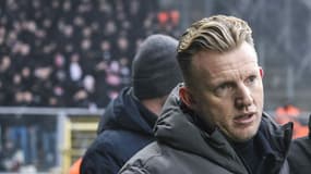 Dirk Kuyt lors du derby Beerschot-Royal Antwerp, le 12 janvier 2025.