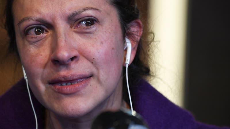 La journaliste colombienne Jineth Bedoya donne une conférence de presse à Bogota, le 23 mars 2021.