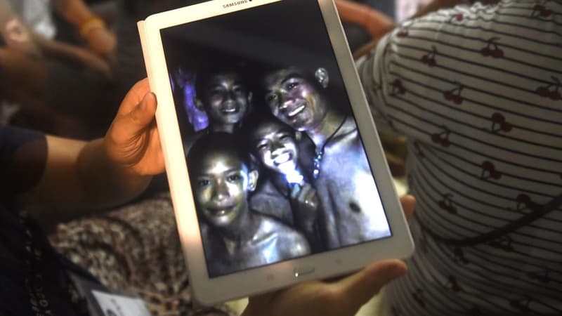 Les enfants thaïlandais coincés dans la grotte - AFP