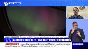 Alexis Rouillard (chercheur au CNRS à Toulouse) sur les aurores boréales: "Un phénomène de l'ampleur qu'on a eu hier soir, c'est assez rare"