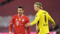 Robert Lewandowski et Erling Haaland