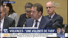 "Sur les 412 personnes interpellées, seulement 16 sont connues", déclare Christophe Castaner