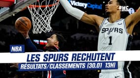 NBA : Les Spurs rechutent après 2 victoires, résultats et classements au 30.01 13h