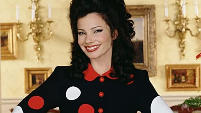 Fran Drescher dans la peau de Fran Fine, héroïne d'Une nounou d'enfer.