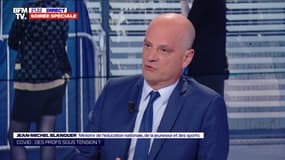 Jean-Michel Blanquer: "On ne peut pas dire que l'école est moins dure que le reste de la société" sur les règles sanitaires