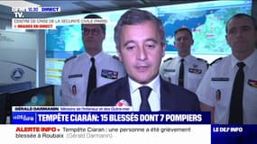 Tempête Ciarán: "On sera très attentifs à ce que les assurances jouent leur rôle", assure Gérald Darmanin