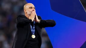 Pep Guardiola lors de la finale de la Ligue des champions, le 10 juin 2023.
