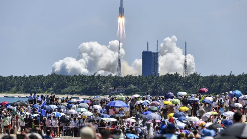 La fusée Longue Marche 5B le 24 juillet 2022, jour de son lancement depuis la Chine 