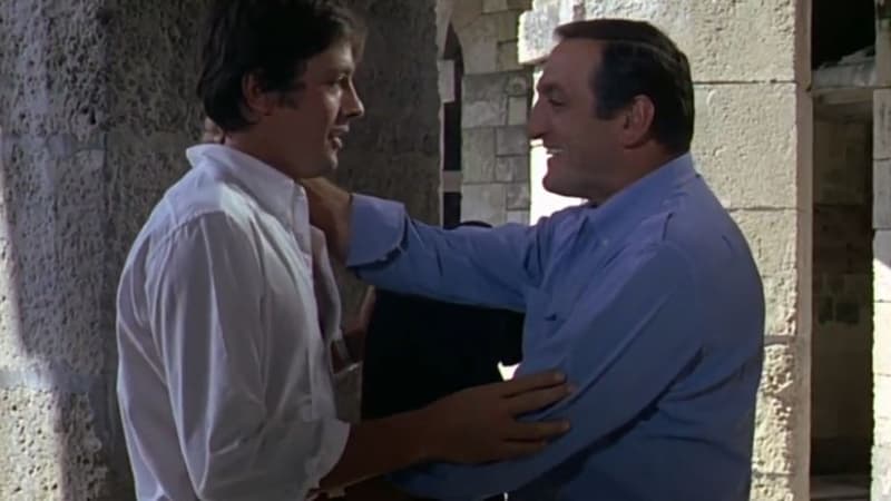 Alain Delon et Lino Ventura dans Les Aventuriers