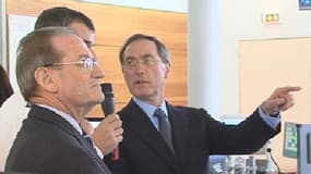 Michel Gaudin (au premier plan) et Claude Guéant