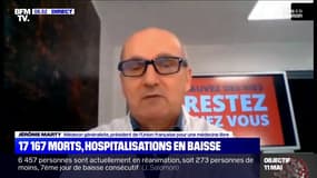 Le président de l'Union française pour une médecine libre Jérôme Marty estime qu'"on a une vision assez déformée de l'épidémie"