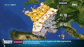 Météo: retour du froid, de la pluie... et de la neige ce week-end