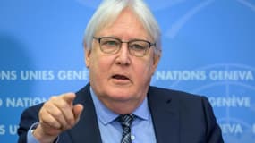 Martin Griffiths, le sous-secrétaire général de l'ONU aux Affaires humanitaires, le 11 janvier 2022 à Genève