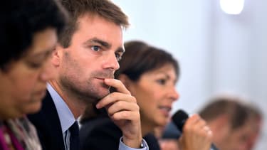 Bruno Julliard et Anne Hidalgo en octobre 2013 à Paris.