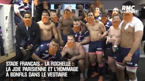 Stade Français - La Rochelle : La joie parisienne et l'hommage à Bonfils dans le vestiaire