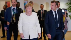 Angela Merkel et Emmanuel Macron au Conseil européen de Bruxelles, le 20 juin 2019
