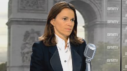 Aurélie Filippetti au micro de Jean-Jacques Bourdin mardi sur BFMTV et RMC.