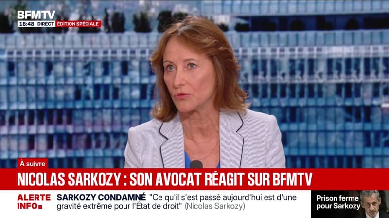 Le message de Ségolène Royal à Nicolas Sarkozy, suite à sa condamnation: "Il devrait avoir le panache à accepter la décision de l'autorité judiciaire"