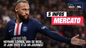 Neymar, Lovren, Van de Beek... Les 5 infos   mercato du 8 juin à la mi-journée