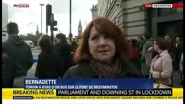 Bernadette a été témoin de l'attaque sur le pont de Westminster mercredi 22 mars.