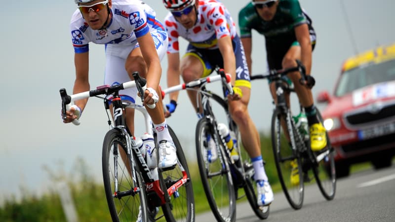 Anthony Roux devant Michael Morkov et Christophe Kern