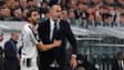 Manuel Locatelli et Igor Tudor lors du match de la Juventus en Serie A contre l'AC Milan, le 5 octobre 2025