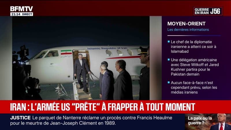 Le ministre iranien des Affaires étrangères est arrivé à Islamabad pour des pourparlers avec les États-Unis