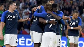 La joie des Bleus face à la Bolivie