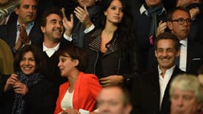 Anne Hidalgo, Najat Vallaud-Belkacem, Nicolas Sarkozy, Arnaud Lagardère et son épouse Jade.