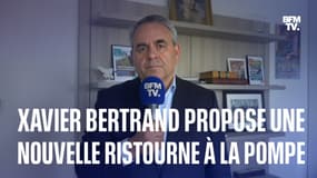  Xavier Bertrand propose une nouvelle ristourne à la pompe 