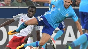 Morgan Sanson face à Salzbourg lors du match aller