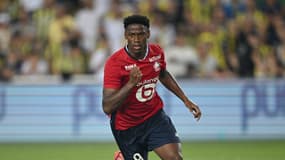 Jonathan David face au Fenerbahçe, le 13 août 2024