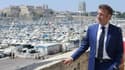 "Je fais le tour du Vieux-Port, il y a 10 offres d'emplois": Emmanuel Macron persiste et signe