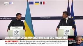 Ukraine : Emmanuel Macron annonce une aide de deux milliards d'euros supplémentaires