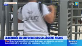 Nice: des collégiens font leur rentrée en uniforme