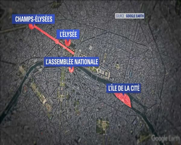 Les secteurs interdits à la manifestation pour le 1er-Mai Les secteurs interdits à la manifestation pour le 1er-Mai