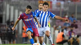 Pedri avec le Barça, en début de saison
