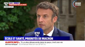 Emmanuel Macron: "La priorité est d'avancer sur les deux grands chantiers que sont l'école et la santé"
