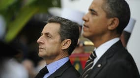 Nicolas Sarkozy et Barack Obama à Cannes le 4 novembre 2011