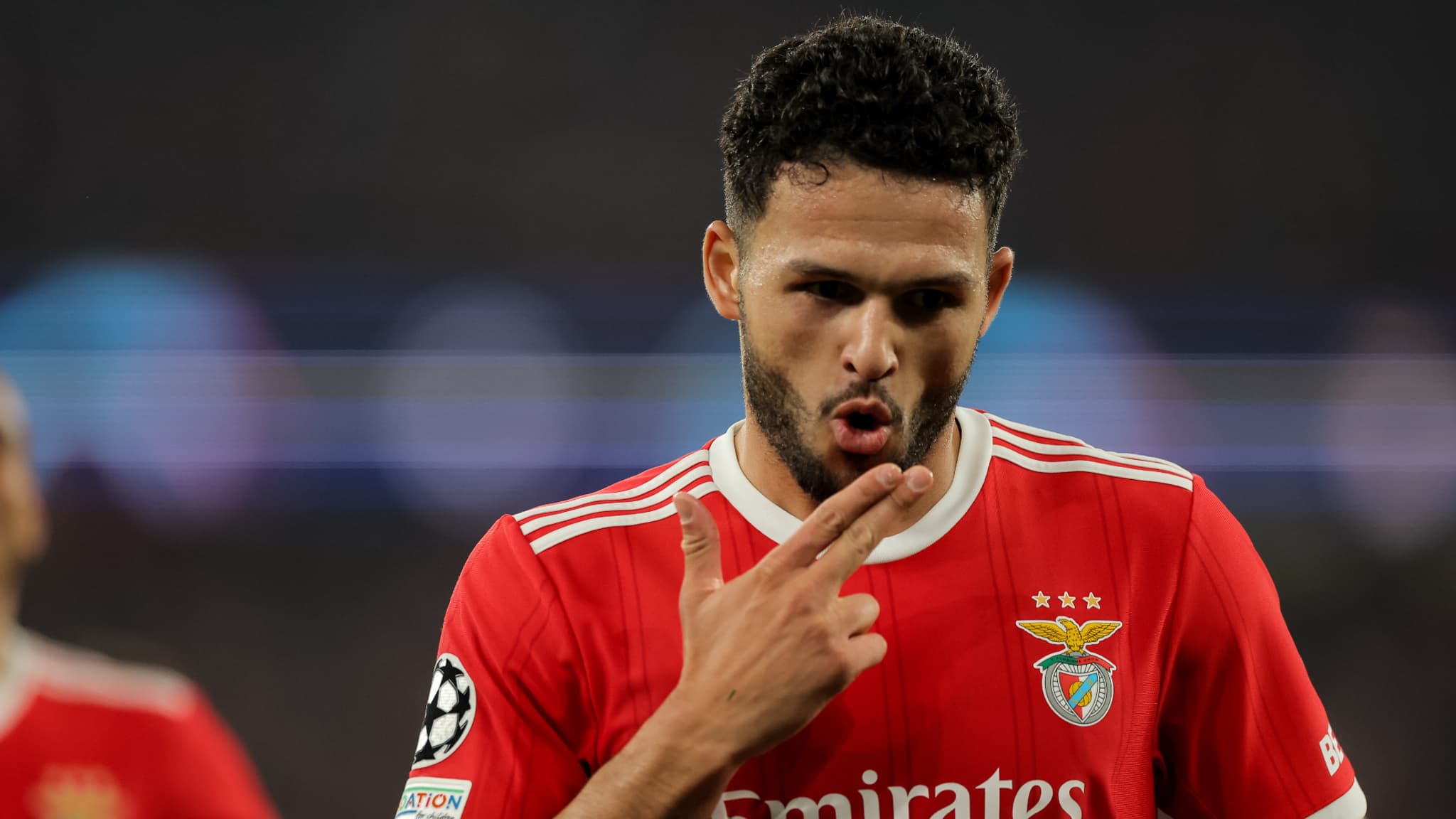 Gonçalo Ramos célèbre un but contre Bruges en mars 2023