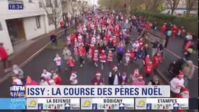 A Issy-les-Moulineaux, les pères Noël courent les rues 