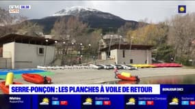 Alpes du Sud: la planche à voile de retour à Serre-Ponçon